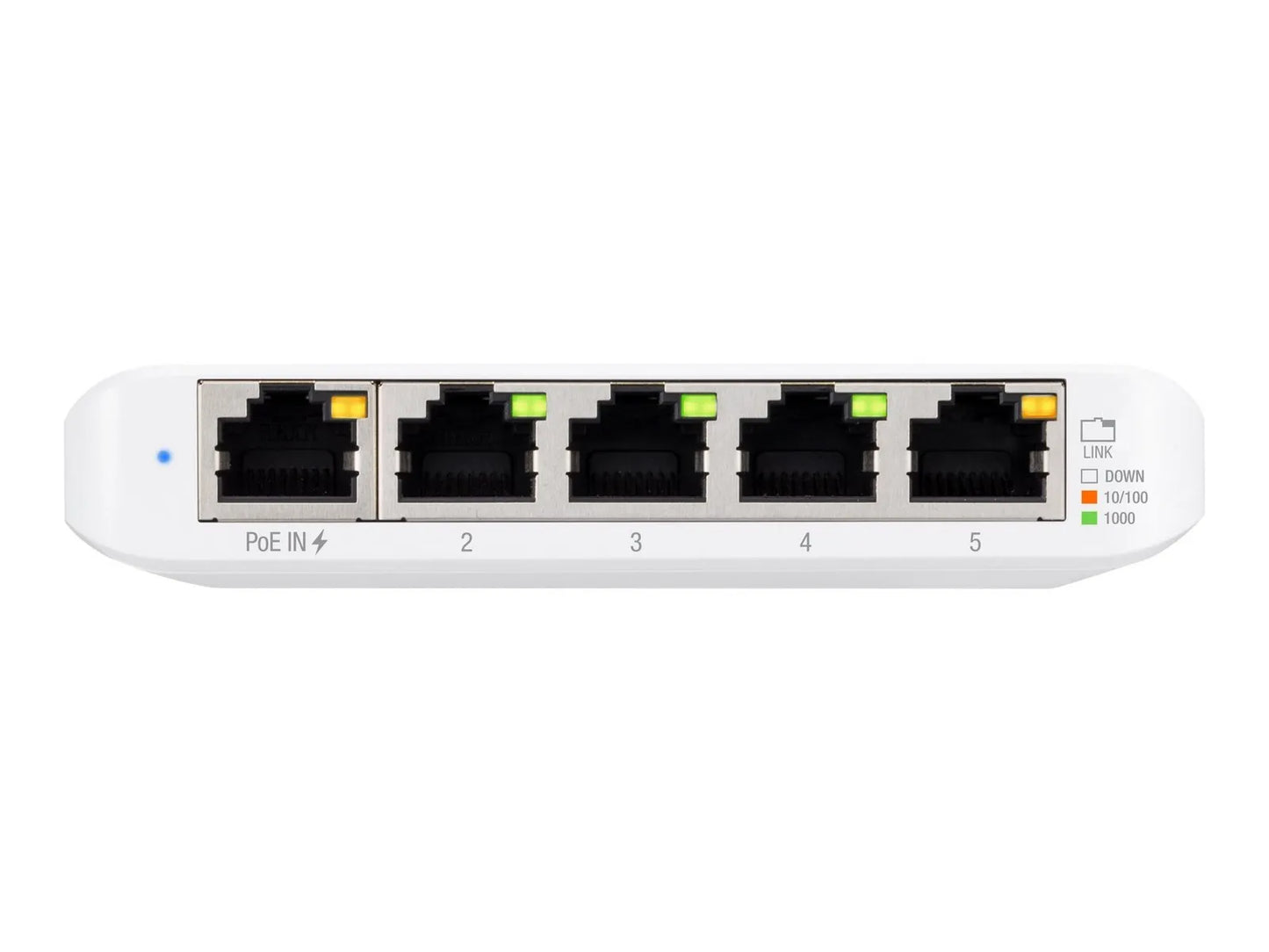 Switch UniFi USW Flex Mini, 5 porturi GbE, Power over Ethernet, micro USB-C